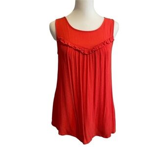 A.N.A. Orange Sleeveless Top XS